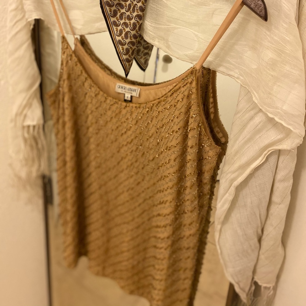 Giorgio Armani  sequin & jewel blouse